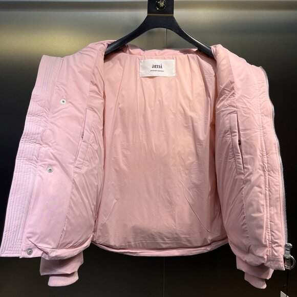 Ami Paris Pink Hooded Jacket - Picture 8 of 11
